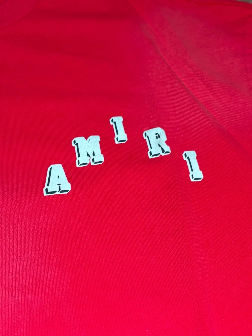 Amiri Mens Red Tee Shirt Short Sleeve Brand New Size Small,XL